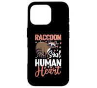 Raccoon Soul Human Heart Custodia per iPhone 16 Pro
