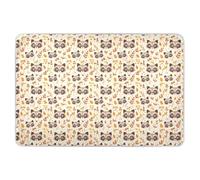 Raccoon - Tappetini per pannolini riutilizzabili extra large autunnali, altamente assorbenti, traspiranti, per bambini, 132,1 x 86,4 cm (lunghezza x larghezza)