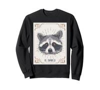 Raccoon Tarocchi El Diablo Occult Trash Panda Art Felpa