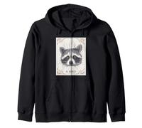 Raccoon Tarocchi El Diablo Occult Trash Panda Art Felpa con Cappuccio