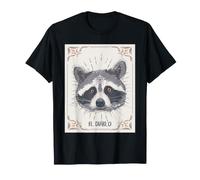 Raccoon Tarocchi El Diablo Occult Trash Panda Art Maglietta
