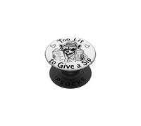 Raccoon Troppo Acceso Per Dare Un Sip Libri Caffè PopSockets PopGrip Adesivo