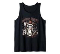 Raccoon vintage Cowboy Cowgirl Trash Panda Western Country Canotta