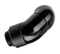 RACCORD ROTATIF DOUBLE 45° POUR G1/4 ALPHACOOL EISZAPFEN ANGLED ADAPTOR DOUBLE-45° ROTATABLE (NOIR) NEW