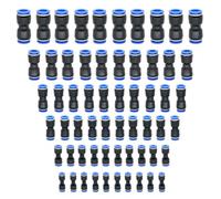 Raccordi A Due Vie Da 60 Pezzi, Connettori Per Tubi Flessibili, Connettori A Innesto, Connettori Pneumatici, Accessori Per Tubi Dell'Aria