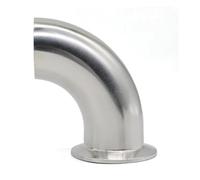 Raccordi a gomito in acciaio inossidabile da 1,5 "4" a tre clip da 90 gradi, diametro esterno del tubo da 19 mm a 108 mm, saldati posteriormente(SUS316L,25MM FERRULE 50.5_1 PCS)