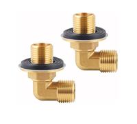 Raccordi a gomito rubinetto cucina a parete in ottone 2 pezzi filetto maschio G1