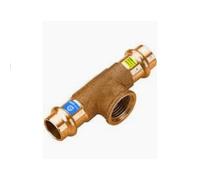 RACCORDI A PRESSARE RAME E BRONZO PER ACQUA E GAS D.15-18-22 RACCORDO RAME PRESS