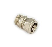 RACCORDI A STRINGERE PER TUBO MULTISTRATO TEE, GOMITO, RACCORDO DOPPIO (RACCORDO MASCHIO 1/2x16)