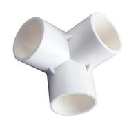Raccordi a T da 25 mm, raccordi a gomito in PVC a 3 vie, giunti per tubi dell'acqua per irrigazione, tubi in PVC, raccordi angolari a T, connettore a 3/4 vie Three-connection 20mm