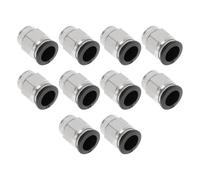 Raccordi Aria 1/2" Push to Connect per Linea Aerea 3/8" BSPT 10pz Nero Argento