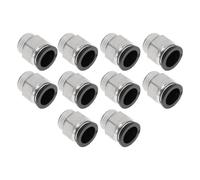 Raccordi Aria Push to Connect 5/8" 1/2" BSPT 10pz Nero Argento per Auto