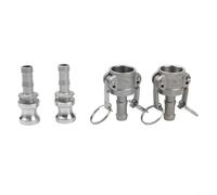 Raccordi Camlock in alluminio 2 PCS Tipo A e tipo D per il collegamento di tubi flessibili robusti nei cantieri e nella gestione delle acque del giacimento petrolifero (1/2)