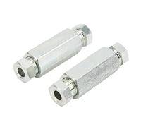 Raccordi della del Freno, Sindacati della Freno in Metallo 2 Pc Connettori per Tubi Freno di Freno Facili Installazione per le Auto Statunitensi Britanniche Pre 1980