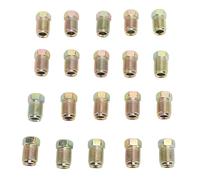 Raccordi della linea del freno metrici 20 pezzi Bronzo antico M10x1.0 I di invertiti per tubo 3/16 pollici del tubo freno a freno resistenti alla ruggine durevole per le auto SUV
