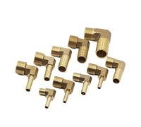raccordi di gancio del tubo flessibile, 1 raccordo a gomito a L for tubo flessibile, filettatura maschio in rame, attacco 6-19 mm, filettatura 1/8"-1/2" BSP(45659,19mm Barb)