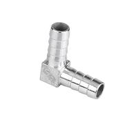 raccordi di gancio del tubo flessibile, Raccordo a gomito for tubo flessibile in acciaio inossidabile 304, argento, diverse misure(15MM)