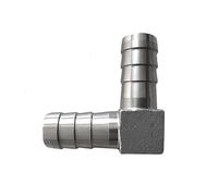 raccordi di gancio del tubo flessibile, Raccordo for tubo flessibile a gomito da 90 gradi in acciaio inossidabile 304, con estremità a barbiglio, diverse misure(12mm Hose Barb)