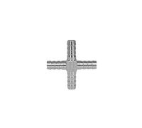 raccordi di gancio del tubo flessibile, Raccordo for tubo flessibile in acciaio inossidabile 304 di diverse dimensioni, filettatura BSP, raccordo a T, gomito a croce YL(Four Way,15mm)