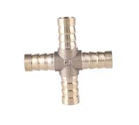 raccordi di gancio del tubo flessibile, Raccordo for tubo flessibile in ottone, gomito dritto, T 3 vie, Y 3 vie, 4 vie, 6 mm-19 mm(4 Way,14mm Barb)