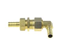 raccordi di raccordo in ottone, Raccordo for tubi in ottone con gomito passaparete, adattatore for giunto for tubo flessibile pneumatico aria acqua da 6-19 mm(A 6mm)