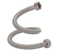 Raccordi flessibili per rubinetti, Miscelatore for lavabo da cucina con tubo flessibile BSP da 1/2 pollice, 16-24 pollici, confezione da 2(16INCH)