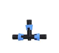 Raccordi for nastro gocciolante da 16 mm, adattatore for tubi da giardino, raccordi di bloccaggio filettati for tubi di irrigazione a goccia, tappo terminale a T con gomito di chiusura(E,20pcs)