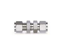 Raccordi for tubi a compressione in acciaio inossidabile da 6 mm 8 mm 10 mm 12 mm Raccordi for tubi diritti con unione paratia(12mm)