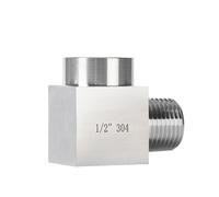 Raccordi for tubi a gomito in acciaio inossidabile 304, connettore maschio femmina, filettatura BSPT da 1/4" a 3/8" da 1/2" a 3/4", alta pressione 6000 psi(3/4")