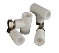 Raccordi for tubi 'acqua da 20 pezzi, dado spesso in rame da 1/2", gomito diretto a T, speciale for scaldabagno(Bronze Yellow)
