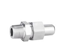Raccordi for tubi ad alta pressione in acciaio inossidabile 304, filettatura maschio BSPT, raccordo a unione da 1/2" a 3/4" e 1".(BSPT 1I2-18MM_304 SS)