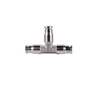 Raccordi for tubi dell'acqua, 1 connettore rapido con bloccaggio scorrevole da 1/4" ad alta pressione, diametro esterno 6,35 mm, raccordo a T, gomito dritto(1)