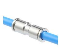 Raccordi for tubi dell'aria con collegamento pneumatico, connettore for riparazione tubi, raccordo in ottone nichelato P, 4 mm, 6 mm, 8 mm, 10 mm, 12 mm, 4, 6, 8, 10, 12 1 pz.(PU12-12)