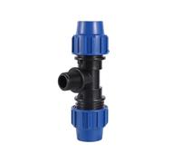 Raccordi for Tubi di Collegamento PE da 1 Pezzo, 20 mm, 25 mm, for Tubi Filettatura Maschio da 1/2" a 3/4", Raccordo a T di riduzione.(1/2")