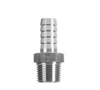 Raccordi for tubi flessibili maschio in acciaio inossidabile 304, filettatura BSPT, 1/8"1/4"3/8"1/2"3/4"1" Pagoda idraulica(BSPT1I8-6MM_304 SS)
