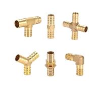 Raccordi for tubi in ottone, raccordi for tubi in rame a pagoda, 2, 3, 4 vie, diritti, a L, a tre vie, a Y, a quattro vie, 4/6/8/10/12/16/19 mm(4 way,19MM)