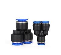 Raccordi for tubi Raccordo pneumatico in plastica Raccordo rapido a pressione for collegamento aria-acqua PY PW Connect 4 6 mm 8 mm 10 mm 12 mm Forma a Y(PY-6)