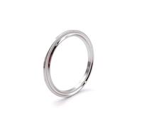 Raccordi for tubi sanitari a piastra cieca ad apertura rapida con tre clip, in acciaio inossidabile 304, da 19 mm a 108 mm, con e senza scanalatura(Without Groove,38MM X 50.5MM_SS304)
