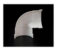 Raccordi for tubi semicircolari in PVC, giunti diritti a gomito a U | Le dimensioni di circa 50-315 mm si adattano a diversi programmi di tubi semitondi e progetti(C,90x2.9mm(3.54x0.11in))