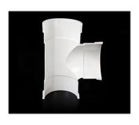 Raccordi for tubi semicircolari in PVC, giunti diritti a gomito a U | Le dimensioni di circa 50-315 mm si adattano a diversi programmi di tubi semitondi e progetti(B,200x3mm(7.87x0.12in))