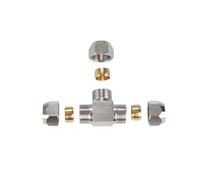 Raccordi for tubi tipo morso PU PV PE PZA PM 4-16 mm OD, raccordo for tubi con ghiera di compressione for tubi, 1 pz.(PE,16mm)