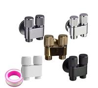Raccordi for valvole di ingresso e uscita in acciaio inossidabile, parti for WC, for bagno, balcone, cucina, accessori for il bagno(Gold Custom made)