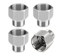 Raccordi Idraulici, 4 Pezzi Riduzione 1/2 3/8 AG/IG Adattatore Filettato Manicotto per Capezzolo Ridotto per Giunti Di Tubi