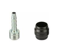 Campagnolo Olive And Barb Connector 10 Units Nero Silver / Black