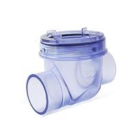 Raccordi idraulici Valvola a sfera 1 pz 50mm Valvola di ritegno in PVC Cucina Fogna Anti-riflusso Unidirezionale Valvole di non ritorno Raccordi for tubi di scarico dell'acqua(Horizontal Type)