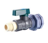 Raccordi idraulici, valvola a sfera, kit deviatore for barile di pioggia, raccordi in PVC da 3/4, valvola a sfera, connettore for rubinetto da giardino, adattatore for rubinetto for serbatoi d'acqua