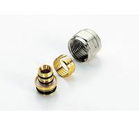 Raccordi in ottone nichelato 'TIEMME' RACC.MULTISTR.ADATTATORE 16X2.1/2 PZ 10