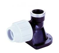 Raccordi in polipropilene 'PLASSON' R-PLACCA MURALE A GOMITO 20X1/2