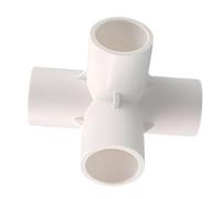 Raccordi in PVC a 3 vie con diametro interno Raccordi a gomito in PVC a 3 vie Connettori per tubi dell'acqua per irrigazione Tubi di irrigazione Four-Connections 20mm
