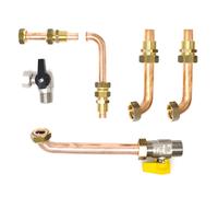 Kit raccordi telescopici con rubinetto gas per caldaie Baxi